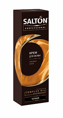САЛТОН Proff Крем для ЛАКОВОЙ КОЖИ в тубе 75 мл. ЧЁРНЫЙ / 12