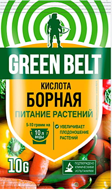 БОРНАЯ КИСЛОТА Микроудобрение (пак 10 гр) (Техноэкспорт) / 100