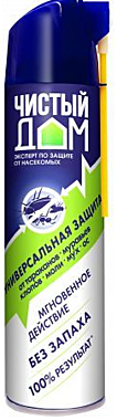 ЧИСТЫЙ ДОМ Аэрозоль СУПЕР Универсальный (фл 600 мл)  (двойное распыление) (Техноэкспорт) / 4 / 24