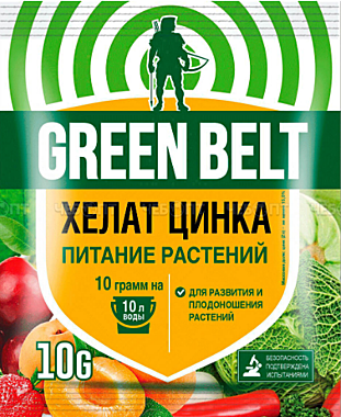ХЕЛАТ ЦИНКА Микроудобрение (пак 10 гр) ГринБэлт (Техноэкспорт) / 100