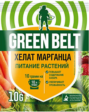 ХЕЛАТ МАРГАНЦА Микроудобрение (пак 10 гр) ГринБэлт (Техноэкспорт) / 100