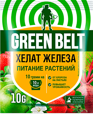 ХЕЛАТ ЖЕЛЕЗА Микроудобрение (пак 10 гр) ГринБэлт (Техноэкспорт) / 100