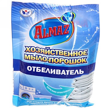 АЛМАЗ ХОЗЯЙСТВЕННОЕ МЫЛО порошок (саше) 300 гр. ОТБЕЛИВАТЕЛЬ /25