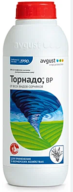 ТОРНАДО ср-во СОРНЯКОВ сплошного действия (флакон) 1000мл. (Август) / 12