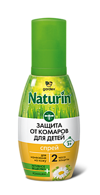  Gardex Naturin Спрей от комаров для детей с 2 лет 75 мл / 24