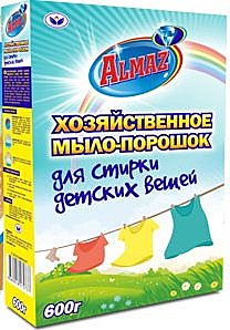 АЛМАЗ ХОЗЯЙСТВЕННОЕ МЫЛО порошок 600 гр. ДЛЯ ДЕТСКИХ ВЕЩЕЙ /16