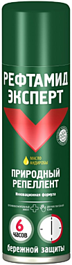 РЕФТАМИД ЭКСПЕРТ (6 часов)Аэрозоль репеллент от комаров, москитов, мокрецов 150 мл. / 24 (*)