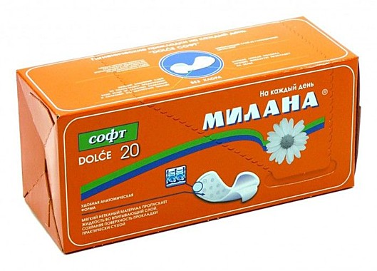 МИЛАНА Прокладки для ЕЖЕДНЕВНОГО использования ДОЛЬЧЕ СОФТ 20шт./ 36