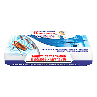 МАШЕНЬКА Клеевая ловушка от тараканов и муравьёв (ДОМИК) 25гр. (Капитал ПРОК (Агровит)) / 120
