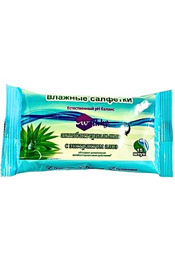 Салфетки влажные Wikky *15 