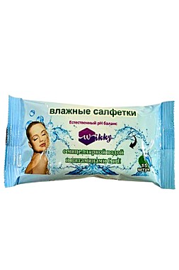 Салфетки влажные Wikky *15 