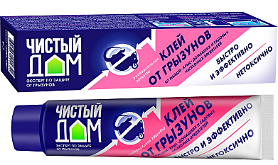 ЧИСТЫЙ ДОМ Клей от грызунов и насекомых 130 гр (Техноэкспорт) / 24