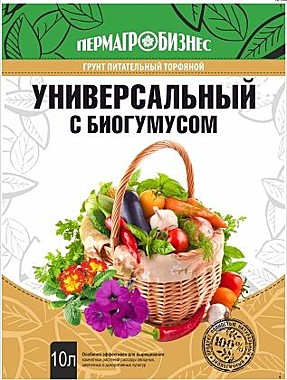 Грунт ПАБ универсальный С БИОГУМУСОМ 20 л. (ПермАгроБизнес) 