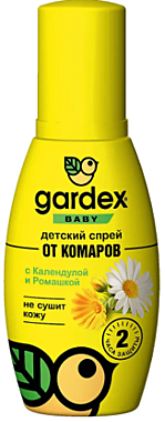 Gardex Baby Спрей от комаров для детей от 3 месяцев 75 мл / 24