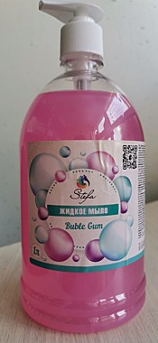 Жидкое мыло STEFA Bubble Gum С ДОЗАТОРОМ 1л. (ХимСинтез) / 6