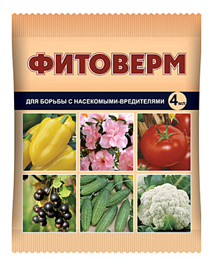 ФИТОВЕРМ для борьбы с насекомыми-вредителями (пласт.ампула 4мл.) (ВАШЕ ХОЗЯЙСТВО) /150