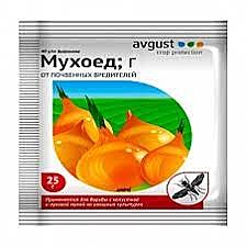 МУХОЕД для борьбы с почвенными вредителями на овощных культурах (пакет) 25гр. (Август) / 150