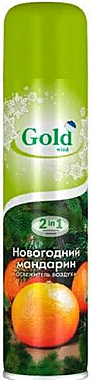 ГОЛД  ВИНД освеж. воздуха 300мл.  НОВОГОДНИЙ МАНДАРИН /12