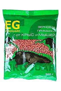 ЕВРО ГАРД зерно от крыс и мышей 300 гр. / 30