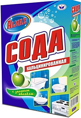 АЛМАЗ Кальцинированная СОДА 600 гр. ЗЕЛЁНАЯ ЯБЛОКО  / 16