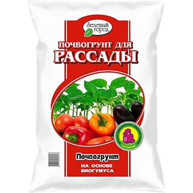 Грунт ЗЕЛЁНЫЙ ГОРОД РАССАДА универсальный 10 л. на основе биогумуса (БиоТек) / 4 / 120