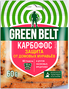 КАРБОФОС от насекомых вредителей (пак 60 гр) ГринБэлт (Техноэкспорт) / 100
