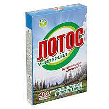 Стиральный порошок ЛОТОС 400 гр. УНИВЕРСАЛ (Флора Урал) / 24