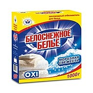 БЕЛОСНЕЖНОЕ БЕЛЬЕ  кислородный отбеливатель для белья 1000гр карт.уп. (1864) (НБТ)   /9