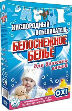 БЕЛОСНЕЖНОЕ БЕЛЬЕ  кислородный отбеливатель для детских вещей  300гр карт.уп. (0740) (НБТ)   /24