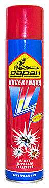 Дихлофос-ВАРАН *А*   ЭКСТРА универ. от ЛЕТАЮЩИХ насекомых(синий)(б/спирта) 300мл /215гр (Сибиар) /12