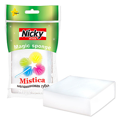 Губка меламиновая 11*7*3,5см. MISTICA Nicky Home (Эрмита) / 416