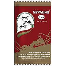 МУРАЦИД средство от муравьев (домашних и садовых) (амп 1 мл) (Зеленая Аптека) / 200 