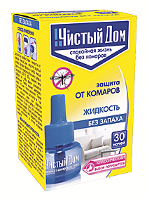 ЧИСТЫЙ ДОМ  ЖИДКОСТЬ от комаров 30 ночей (Техноэкспорт) / 80