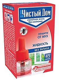 ЧИСТЫЙ ДОМ  ЖИДКОСТЬ от МУХ 45 дней (Техноэкспорт) / 10 / 80