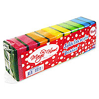 Губка для посуды 8*5*2,5см 10шт ДЕСЯТКА Magic Home (Эрмита) / 32