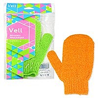 Мочалка массажная 14*20см  ВАРЕЖКА VELL (Эрмита) / 100