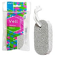 Пемза овал 9,5*4,5*1,5см VELL (Эрмита) / 200