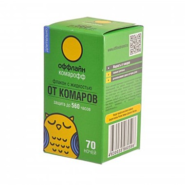 КОМАРОФФ ДЛИТЕЛЬНО Жидкость для фумигатора 70 ночей (без запаха), флакон 45мл. / 24
