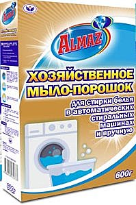 АЛМАЗ ХОЗЯЙСТВЕННОЕ МЫЛО порошок 600 гр. ДЛЯ АВТОМАТИЧЕСКОЙ И РУЧНОЙ СТИРКИ /16