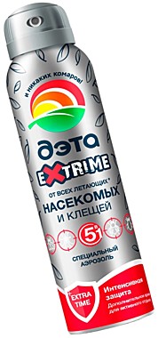 ДЭТА аэрозоль 5в1 СПЕЦИАЛЬНЫЙ от всех летающих кровососущих насекомых и клещей 150мл. / 24