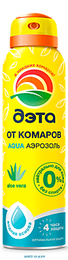ДЭТА АКВА аэрозоль от КОМАРОВ 150 мл. / 24