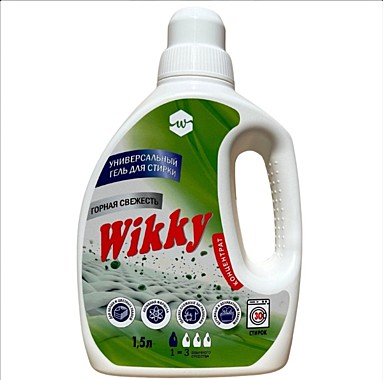 Гель концентрат для стирки Wikky 1.5 л. 